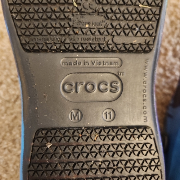 Crocs Unisex Tie Dye Rainbow Print Mule Clog Size M 11 #L - Picture 3 of 3